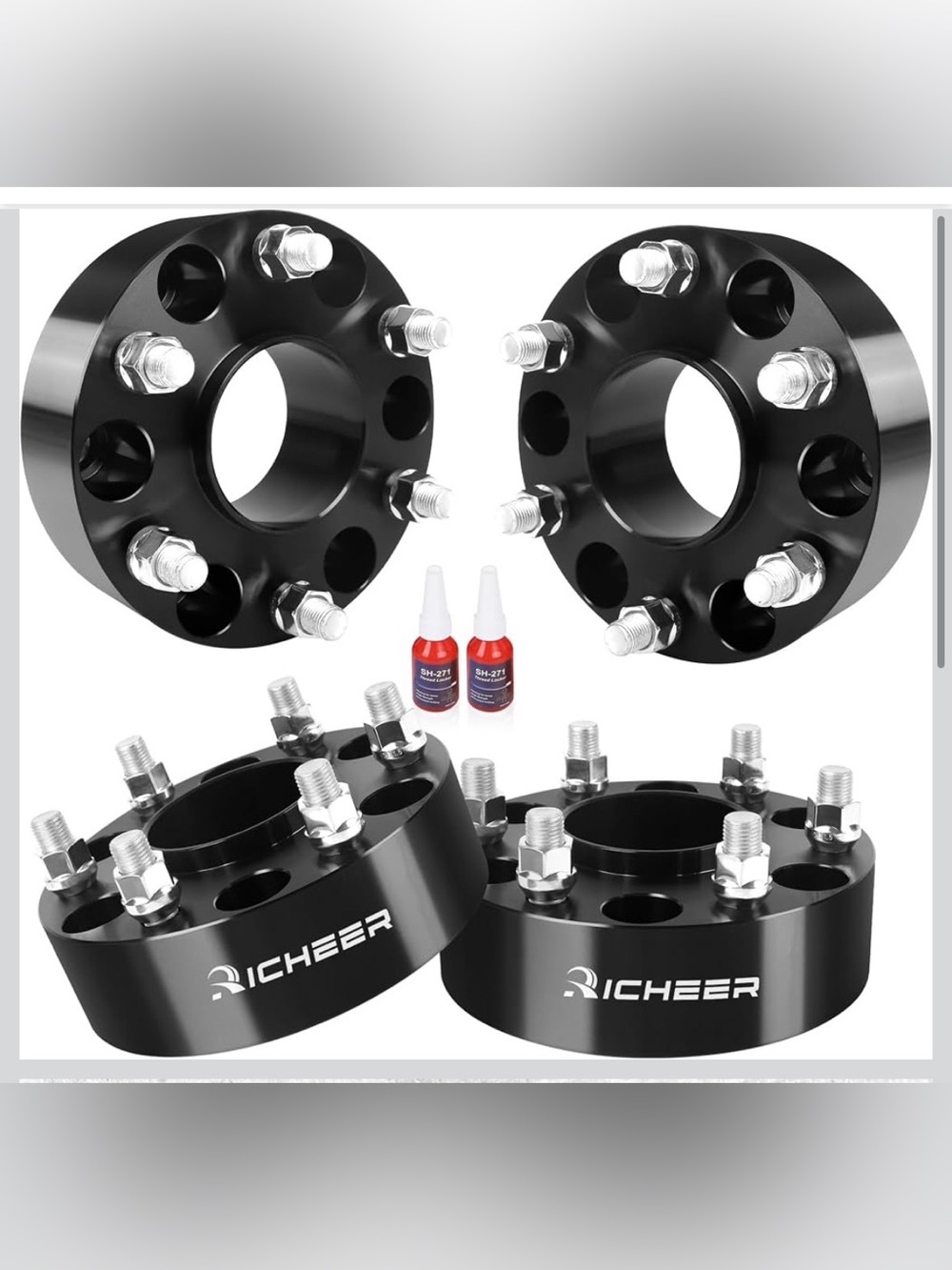 (1) New Open Box*READ* (set of 2) Richeer 2 inch 6x4.5 Hub Centric Wheel Spacers